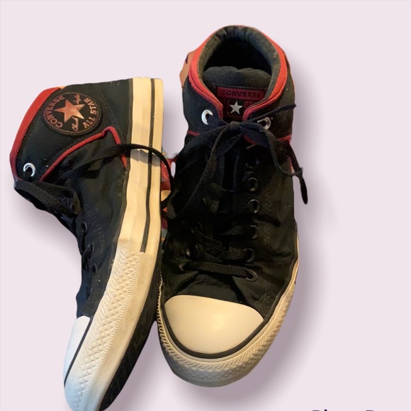 Converse All Star Chuck Taylor red black high tops